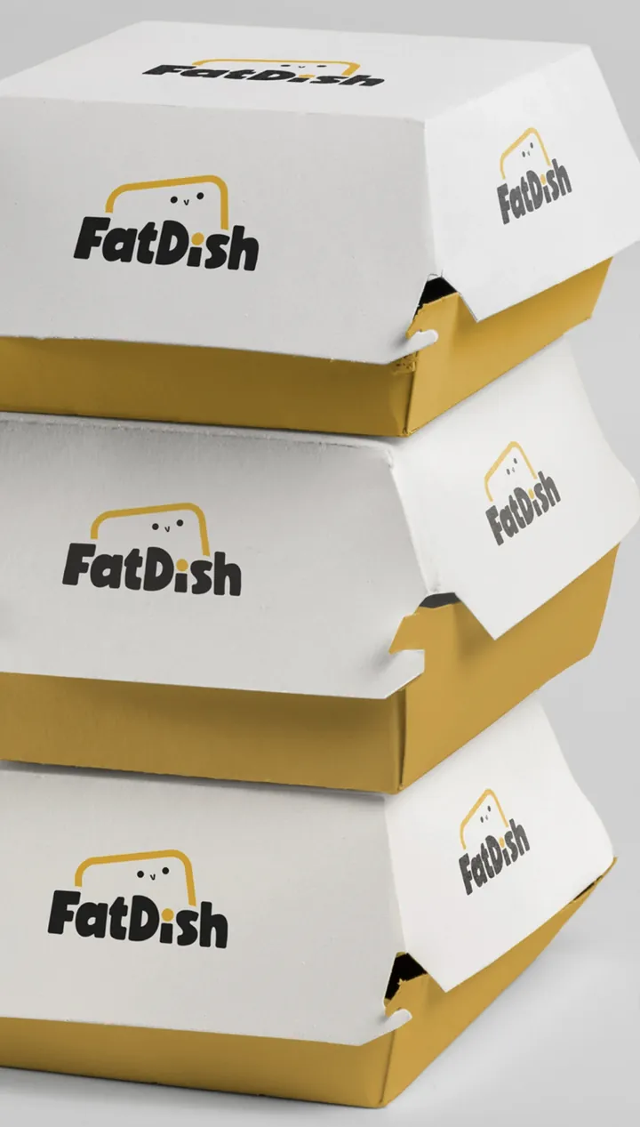 FatDish burger box packaging