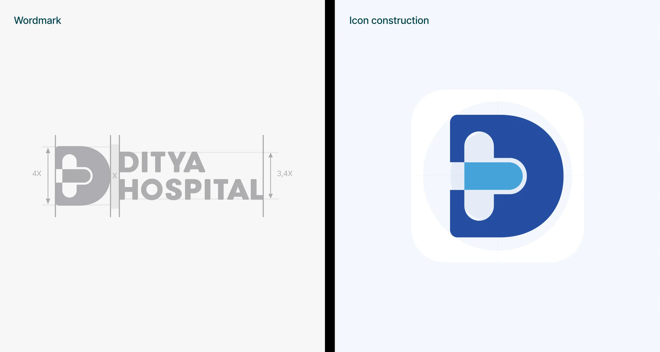 Wordmark and icon construction