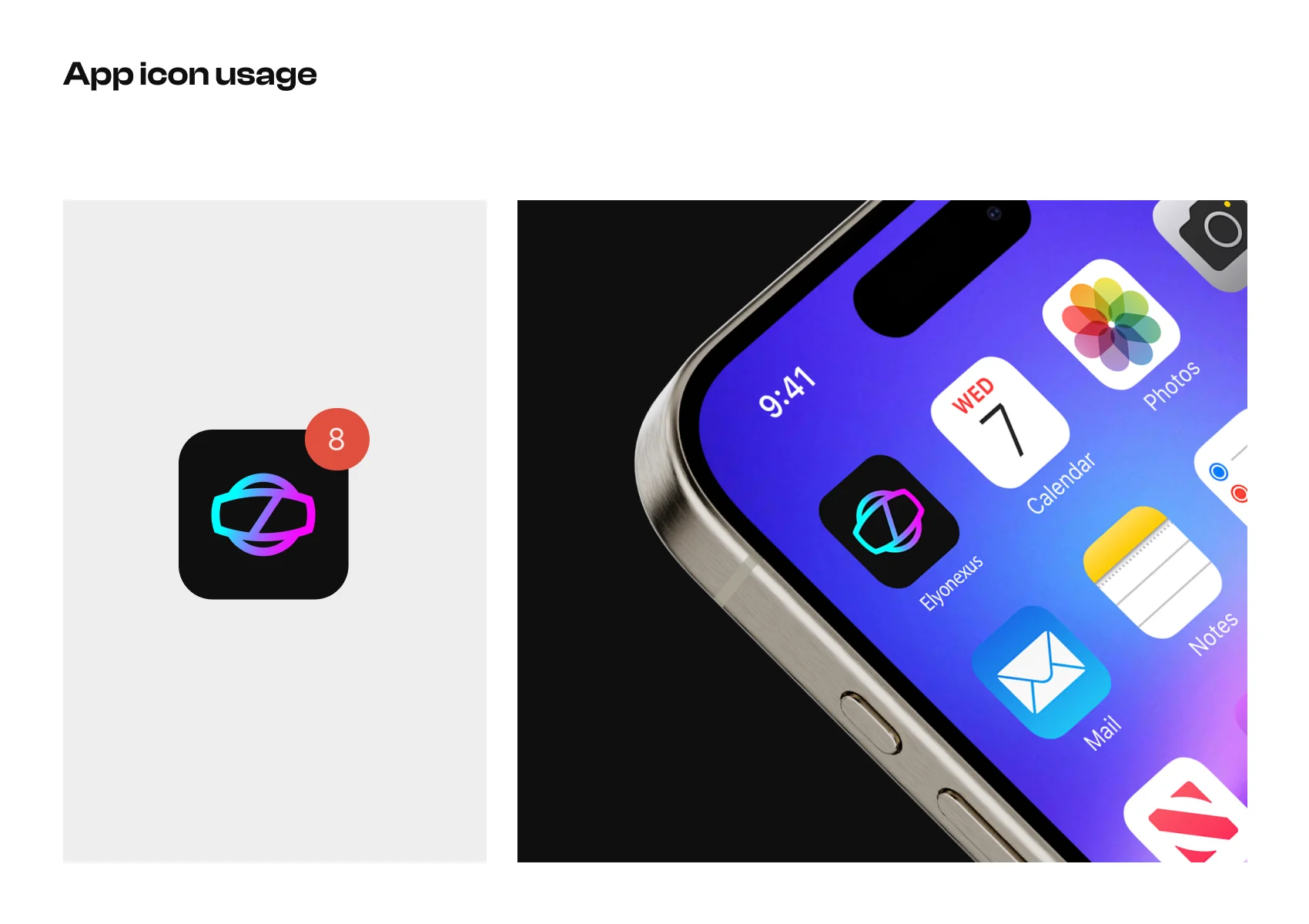 App icon usage