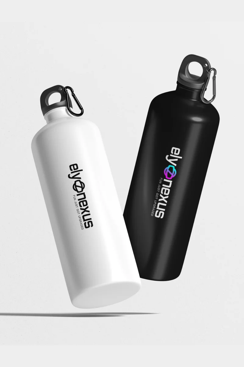 Branded water bottles
