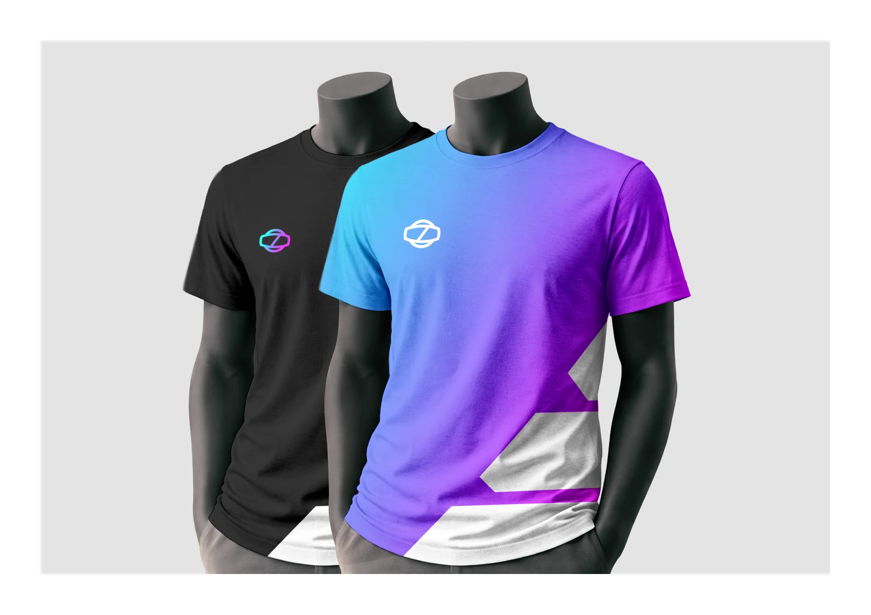 Gradient staff T-shirts