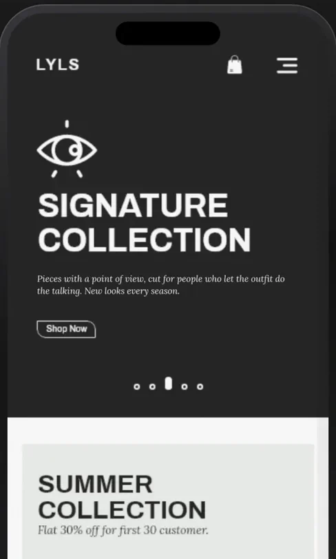 Signature collection screen