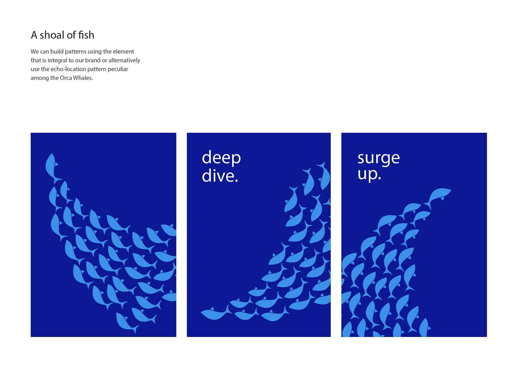 A shoal of fish pattern