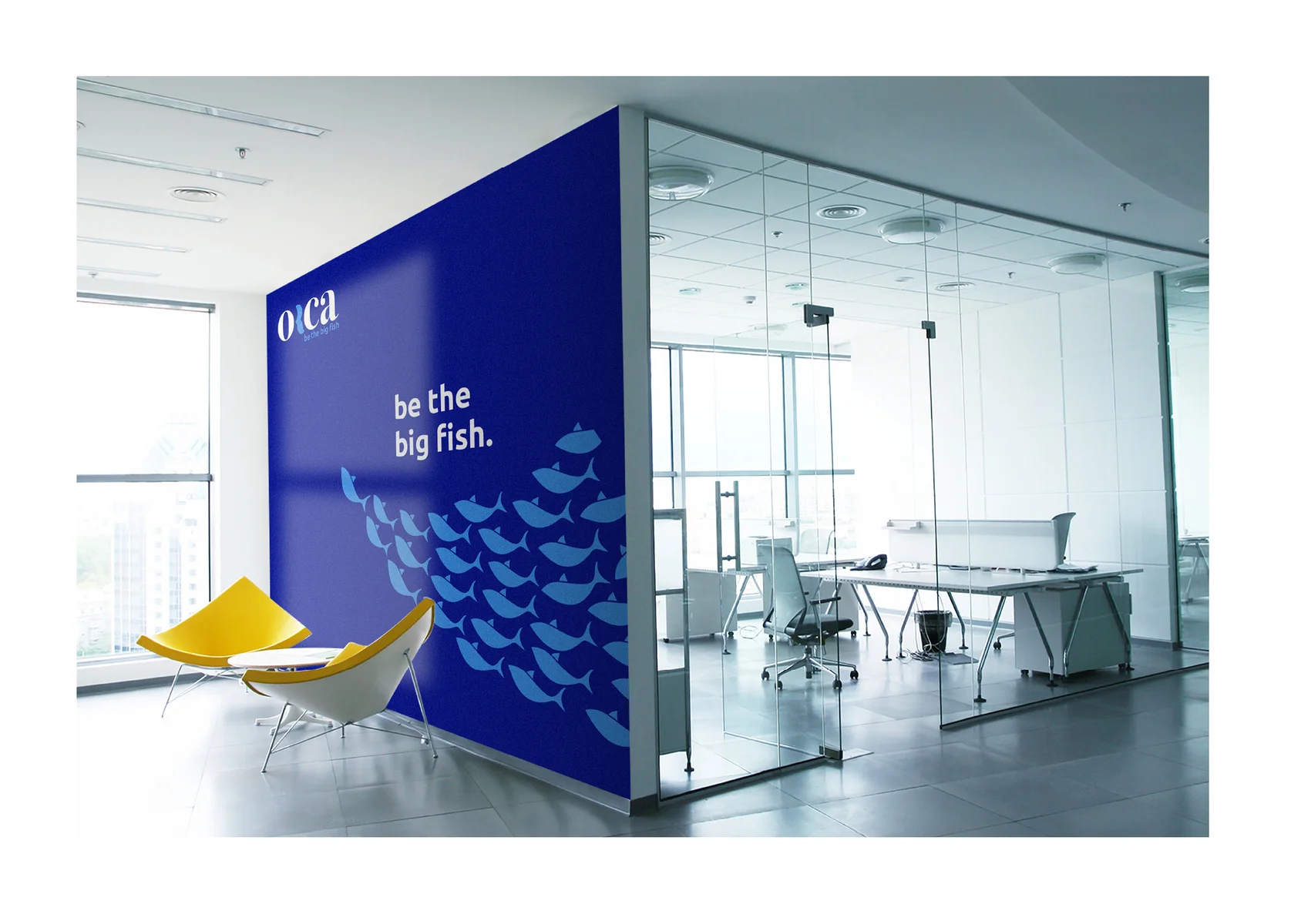 Office wall branding