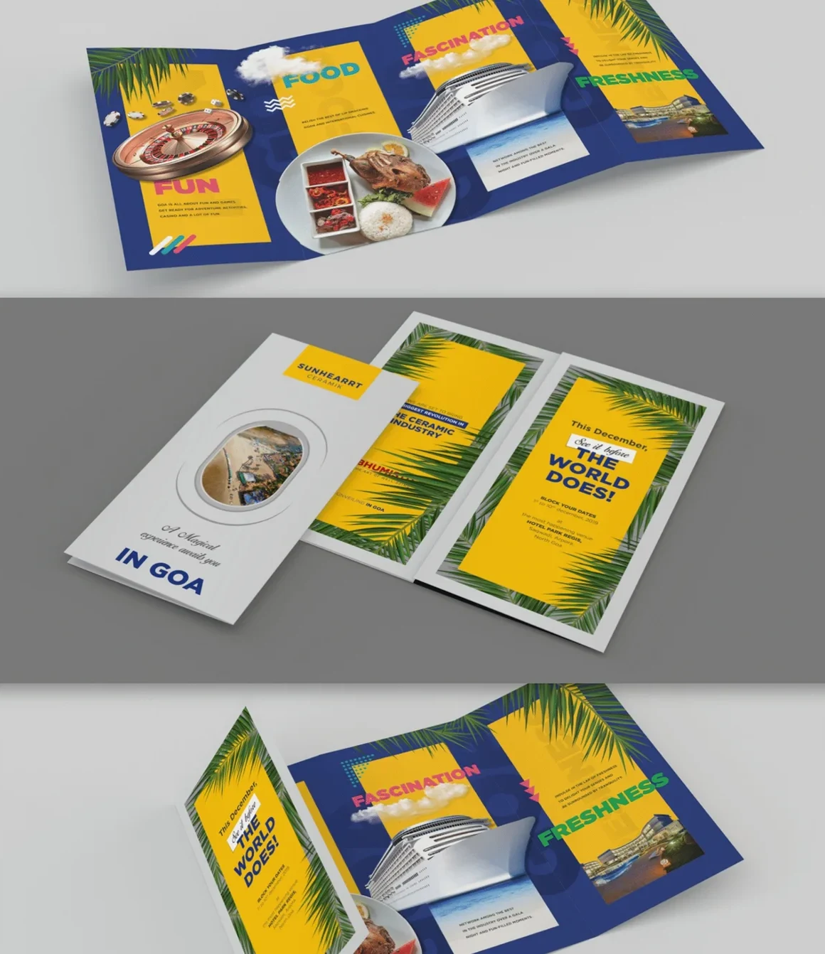 Tri-fold second edition invite
