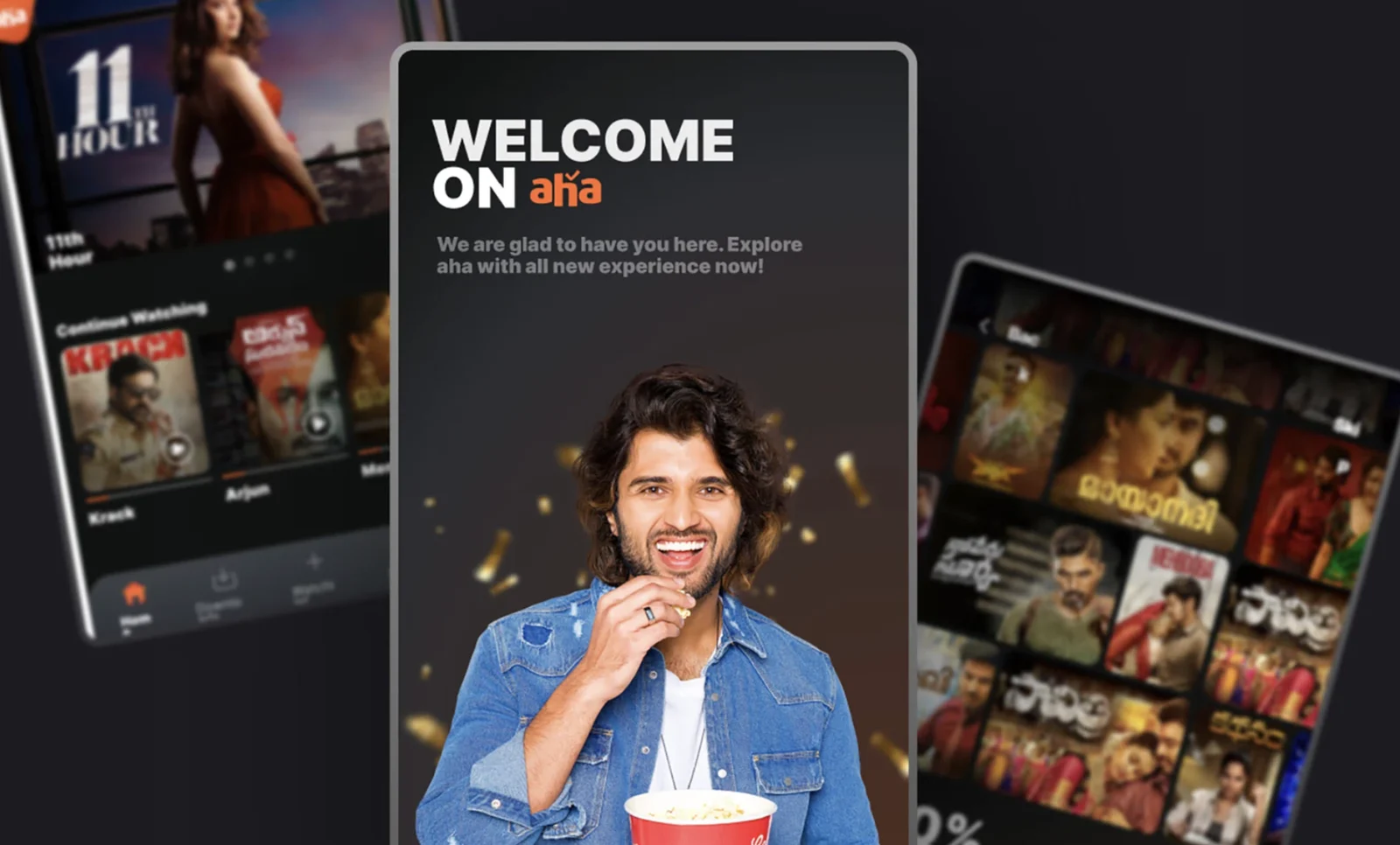 aha streaming app screens