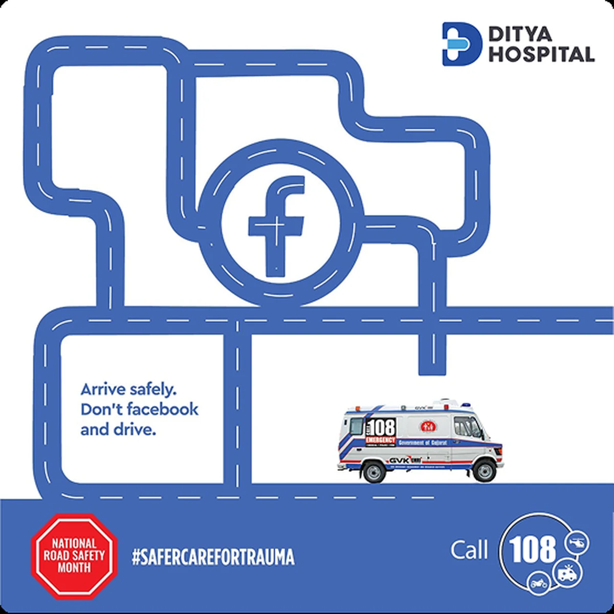 Road safety post: don’t Facebook and drive