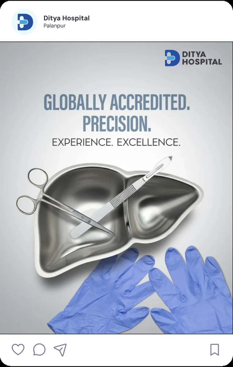 Globally accredited precision post in an Instagram mock-up
