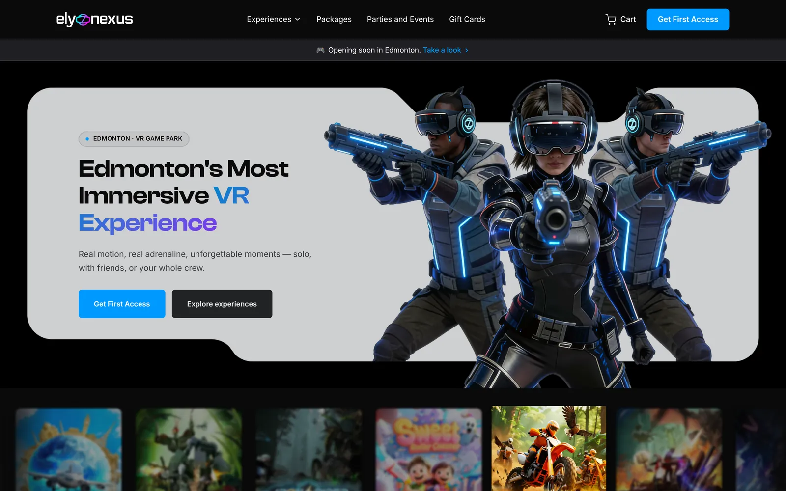 Final homepage hero design